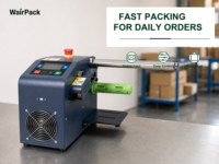 Machine à coussins d'air professionnelle robuste LPD-07 à température, vitesse et volume d'air réglables pour le remplissage de vide en entrepôt logistique
