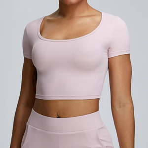 Crop top pour femme de haute qualité, tissu respirant et doux, vêtements de mode d'été avec solutions d'approvisionnement directe d'usine OEM ODM - Product Image 1