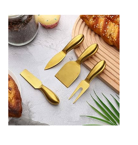 Sustainable Knives <b>Sets</b> Spreader Brass <b>Cheese</b> Knife <b>Set</b> Customized logo Luxurious Knife <b>Set</b> with Premium Quality <b>Cheese</b> <b>Sets</b> - Product Image 6