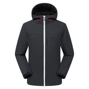 Chaqueta de viaje al por mayor, chaqueta softshell de poliéster de 300 g/m², chaqueta de golf con logotipo personalizado para minoristas estadounidenses de artículos para exteriores - Product Image 3