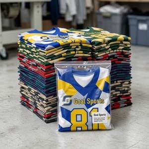 Uniforme de football américain personnalisé rembourré en polyester/coton, imprimé numériquement, style rugby, séchage rapide, maillot d'équipe à manches courtes, 340g - Product Image 6