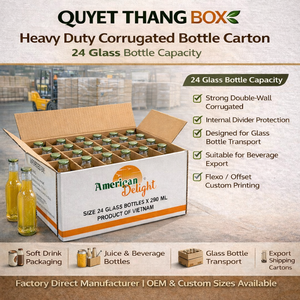 Eco-Friendly Heavy Duty Corrugated Carton <b>Box</b> for Glass <b>Bottle</b> Beverage Packaging | Custom Printed Soft Drink <b>Bottle</b> <b>Box</b> - Product Image 5