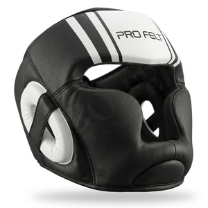 Protector de Cabeza de Boxeo de Cuero Personalizado de Alta Calidad 100%, Nuevo OEM, para Entrenamiento de MMA y Kickboxing, Protección Resistente - Product Image 3