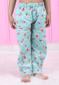 Conjunto de Pijama de Algodón para Niñas, Suave y Transpirable, con Estampado, Camiseta de Manga Corta y Pantalones de Pijama Cómodos - Product Image 5