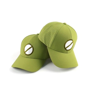 Wholesale Manufacturer Breathable Golf Hat Laser Cut Holes Private Label 6 Panel Cap Custom Embroidery Logo Sport Headwear - Product Image 2