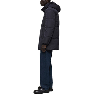 Chaqueta Larga Acolchada con Capucha para Hombre, Cortavientos, con Cierre de Cremallera, Abrigo Casual de Invierno, Relleno de Poliéster, Chaquetas Acolchadas - Product Image 5
