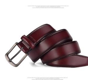 Cinturón de Cuero con Diseño Personalizado, Hebilla Metálica, Cinturón Casual de Cuero Genuino para Hombre, Patrón a Cuadros, Resistente, Ecológico, Venta al Por Mayor - Product Image 3