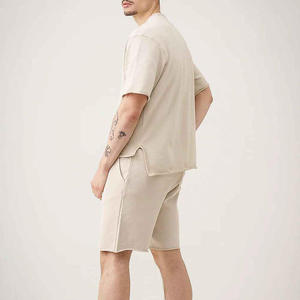 Custom Private Label Men Summer <b>Set</b> Wholesale OEM Manufacturer Supplier Bulk Production 190GSM Jersey Cotton Soft Kit - Product Image 5