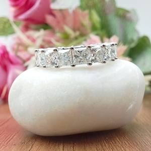 D'VINS JEWELS Bague de fiançailles et de mariage tendance taille Asscher, taille brillante, couleur D, or rose, cultivée en laboratoire, certifiée - Product Image 5