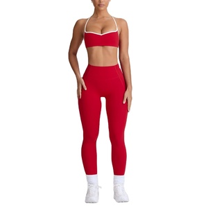 Soutien-gorge et legging sans couture 2 pièces personnalisés ensemble de yoga de remise en forme leggings d'entraînement pour femmes ensembles de yoga pour femmes - Product Image 3