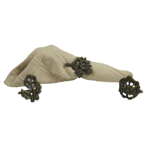 Anillo para Servilletas con Diseño Vintage, Porta Servilletas de Tela Negra, Decoración para Mesa de Comedor, Diseño para Hoteles y Fiestas - Product Image 6