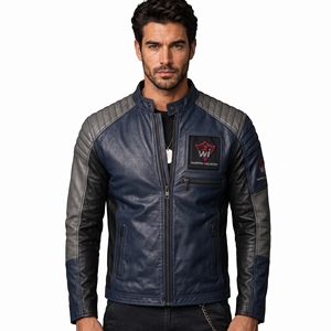 Men Leather <b>Jacket</b> Premium Genuine Leather Outerwear Classic Casual Coat Comfortable Fit For Winter Fashion Travel Outdoor - Product Image 1