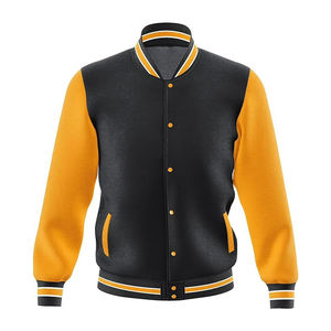 Blouson universitaire coupe-vent respirant personnalisé, style universitaire, maillot de football, vente en gros, modèle vierge pour le baseball - Product Image 4