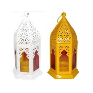 New Design Antique Gold Moroccan <b>Lantern</b> Vintage Hollowed Iron Wind <b>Lamp</b> For Ramadan Eid Mubarak Decor Handmade Metal Hanging - Product Image 5