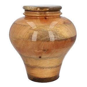 Urna Funeraria de Madera Ecológica de Diseño Moderno Hecha a Mano, Capacidad para 200 Libras, Urna Conmemorativa de Madera Natural Pulida para Cenizas de Adultos - Product Image 3