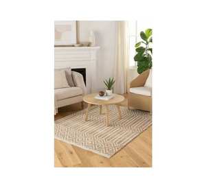 Tapis moderne antidérapant à motif abstrait, adapté aux animaux domestiques, pour salon, chambre et extérieur, à poils ras, fait main - Product Image 3