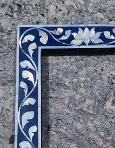 Elegant Mother of Pearl Inlay Wood Hand Carved Decorative Vertical Photo <b>Frame</b> Tabletop/Wall <b>Mount</b> Custom Size - Product Image 4