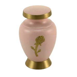 โกศใส่เถ้ากระดูกแบบชาวกรีกขนาดเล็กอุปกรณ์สำหรับงานศพโกศแกะสลักโกศสีดำทอง - Product Image 2