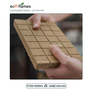 Les cubes allume-feu bruns en sciure de bois naturel fabriquent des allume-feu pour le barbecue et pour la cheminée de gril allume-feu de camping extérieur - Product Image 2