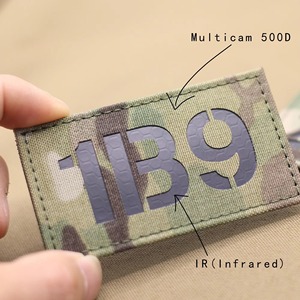 Parche de tela reflectante negro personalizado, cortado a láser, de gran calidad, banderas termocortadas para tela, parche de mochila de infrarrojos lejanos 2026 - Product Image 4