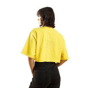 Camisetas de Verano Personalizadas de Algodón 200Gsm para Mujer, Diseño Recortado, Estampado, Corte Holgado, Top Corto de Tela Jersey para Chicas - Product Image 3