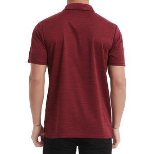 2025 hombres para Polos de secado rápido que absorbe la humedad rendimiento Casual trabajo Golf camisas de manga corta Regular-Fit antiarrugas - Product Image 6