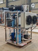 Machine à glace en tubes cylindriques 1 tonne, haute productivité, usage commercial, monophasée, pour la fabrication de glace en tubes pour boissons froides
