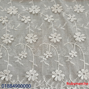Tela de Encaje Bordado en 3D con Diseño Floral, Material de Encaje Suave de Primera Calidad para Vestidos de Novia, Colores Personalizados - Product Image 2