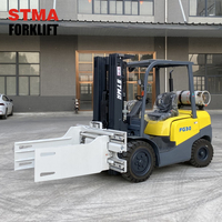 STMA EPA Motor Mini 3-Tonnen Gas/LPG Kran Gabelstapler Propan 3000kg mit Ballenklammer-Aufsatz in US Carretlla Elevadora