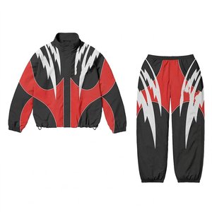 Conjuntos de Chaqueta y Pantalones Cortavientos de Nailon para Hombre, Personalizados, Ligeros, con Capucha, para Senderismo, Camping y Deportes al Aire Libre - Product Image 1