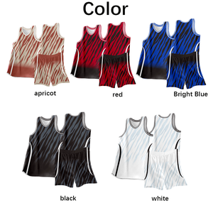 เสื้อบาสเก็ตบอลแบบขายส่ง ลายสกรีนตามสั่ง พิมพ์ลายได้ตามต้องการ ระบายอากาศได้ดี แบบไม่มีแขน ชุดบาสเก็ตบอลผู้ใหญ่แบบสั่งทำ เสื้อ กางเกงขาสั้น - Product Image 2