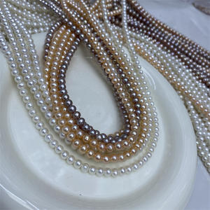 Perlas Sueltas de Agua Dulce Naturales de 4-5 mm, Perlas sin Núcleo, Perlas Semiterminadas, Pequeñas Perlas Desnudas para Collar - Product Image 2