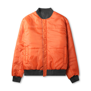 Urban Streetwear Fashion <b>Jackets</b> Custom Label Printed Logo Windproof <b>Zip</b> <b>Up</b> <b>Jacket</b> Plus Size Knitted Cuffs College Bomber <b>Jacket</b> - Product Image 3