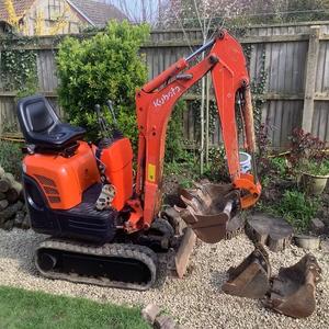 Mini-excavatrice Kubota K008-3 avec moteur diesel, mini-excavatrice sur chenilles d'occasion à prix avantageux - Product Image 5