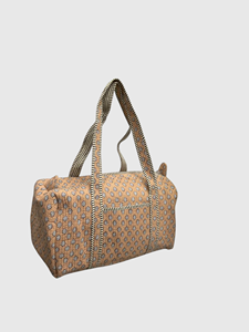Sac de voyage matelassé en tissu à motif floral, fermeture éclair, grande capacité, sac de week-end - Product Image 3