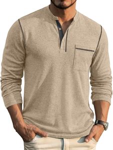T-shirt décontracté à manches longues et col rond pour homme, en coton doux, imprimé sur mesure, séchage rapide, respirant, écologique, OEM ODM, vente en gros - Product Image 3