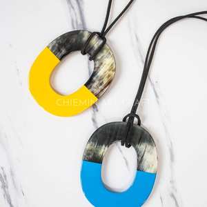 Collar de cuerno de búfalo hecho a mano con nuevo diseño, joyería ecológica - nuevo diseño - Product Image 2