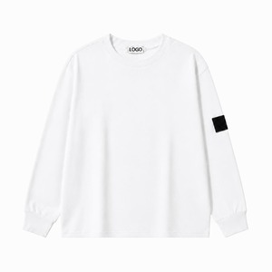 เสื้อสเวตเชิ้ตโอเวอร์ไซส์สีพื้น ผ้าถัก 100% คอตตอน ป้องกันขนร่วง น้ำหนัก 320 กรัม ไม่บุซับใน คอกลม แขนยาว สไตล์ลำลอง สำหรับผู้ชาย เหมาะสำหรับฤดูใบไม้ร่วง - Product Image 4