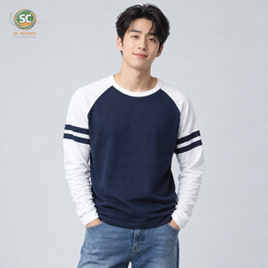 <b>Mens</b> <b>raglan</b> <b>t</b> <b>shirt</b> crafted with lightweight fabric smooth seams and a relaxed silhouette for workouts outdoor activities - Product Image 1
