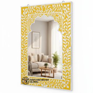 Handcrafted MDF Art Deco <b>Square</b> Wedding Wall <b>Mirror</b>-Elegant Eco-Friendly Decorative Wall Dcor - Product Image 2