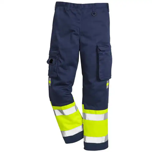 Wholesale High Quality Cotton/Polyester <b>Overall</b> Workwear High Vis Reflective Flame-Retardant Safety <b>Mens</b> Winter Bib Pants - Product Image 3