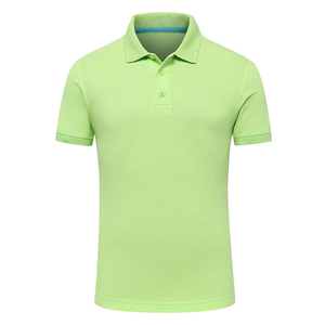Polo à manches courtes pour homme, couleur unie, coupe classique, décontracté, en coton tricoté, respirant - Product Image 5
