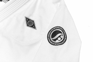 Kimono Brasileño Blanco para Jiu Jitsu, Uniforme de BJJ, 100% Algodón, Calidad Superior, Unisex, Marca Shoyorol # 105 Transpirables con Logotipo Personalizado 440g - Product Image 4