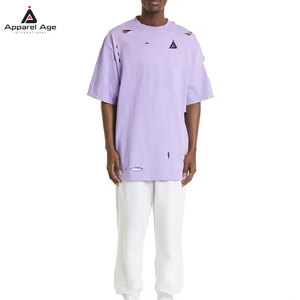 เสื้อยืดผู้ชายลายพิมพ์สไตล์วินเทจ ผ้าฝ้าย 100% ดีไซน์ใหม่สำหรับใส่กลางแจ้ง ทรงหลวม แฟชั่นขายส่ง - Product Image 3