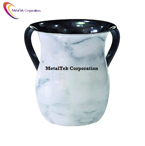 Taza de Netilat Yadayim, Taza para Lavado de Manos Judía con Doble Asa, Taza Ritual Negel Vasser, Regalo Religioso para Shabat - Product Image 6