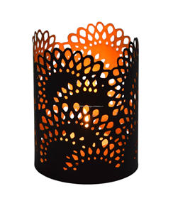 Porte-bougie en fer fait à la main de couleur noire pour la maison, le mariage, la décoration de table de Noël, disponible à bas prix - Product Image 6