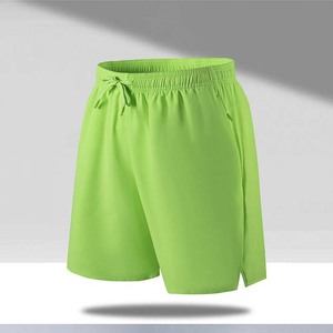 <b>Men</b> <b>Black</b> Polyester <b>Shorts</b> Drawstring Waist Quick Dry Casual Gym Workout <b>Shorts</b> with Pockets Mid Rise Knitted Fabric - Product Image 4