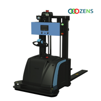 Forklift Penumpuk Tanpa Awak Laser SLAM 2000kg Pengisian Otomatis AGV Robot Penumpuk Pallet Lorong Sempit Model CDD20 Baterai Lithium