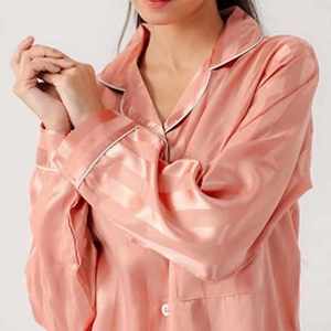 Precio de Fábrica al por Mayor: Bata de Seda con Cinturón, Camisón, Camisa de Seda, Pijama - Product Image 2