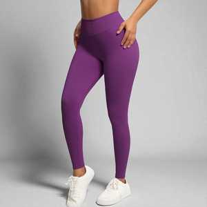 Wholesale Premium Fitness Wear Women Leggings with Breathable <b>Mesh</b> Panel 87% Nylon 13% Spandex Four-Way Stretch - Product Image 1